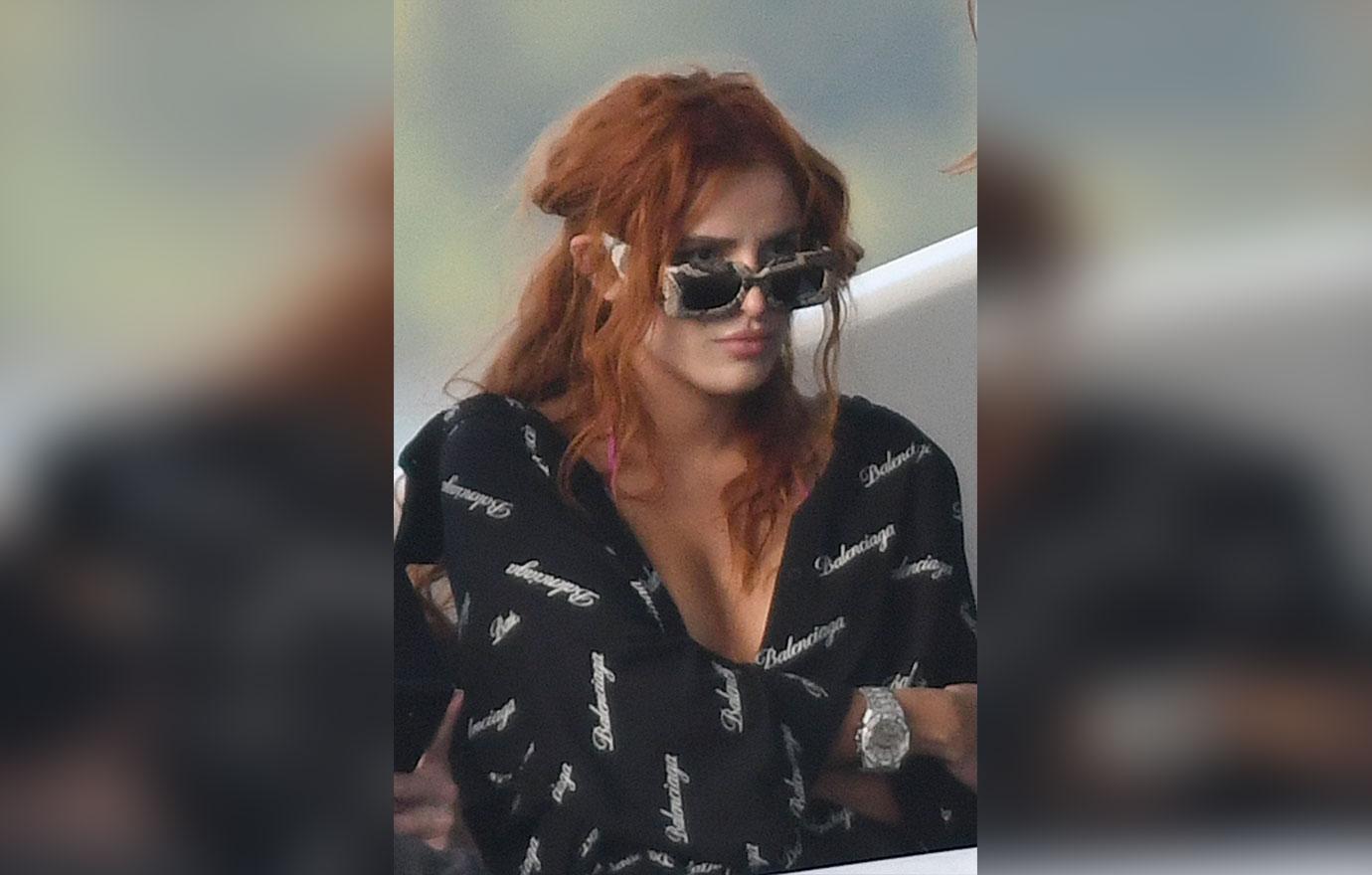 bella thorne photo shoot on yacht in miami