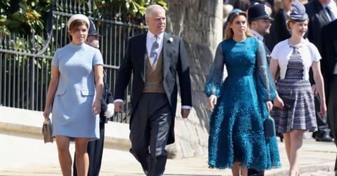 image of prince Andrew princesses beatrice and eugenie