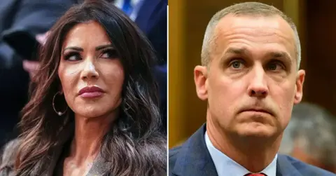 split of Kristi Noem and Corey Lewandowski.