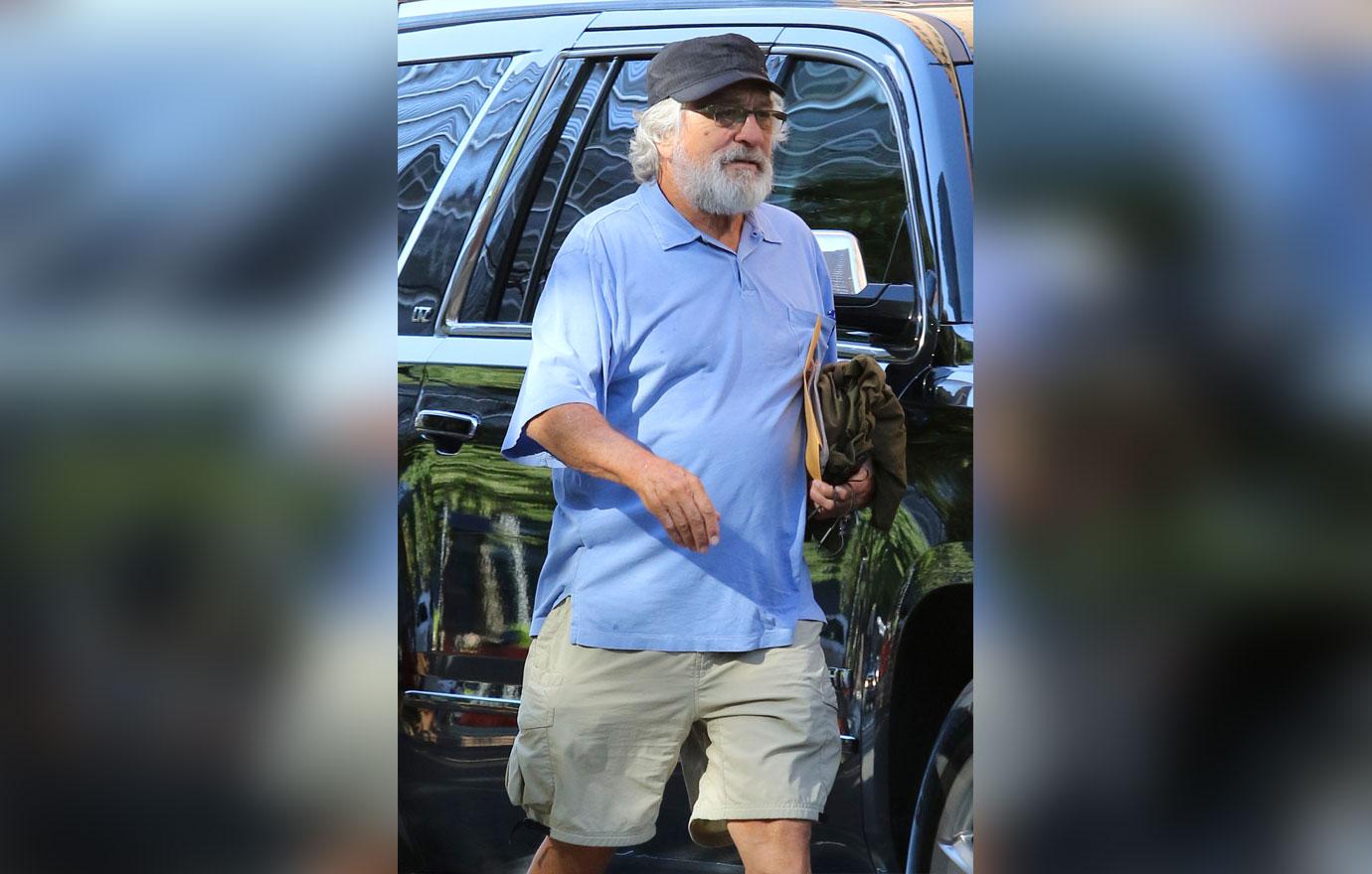 Robert De Niro braves the humid hot weather in shorts in NYC