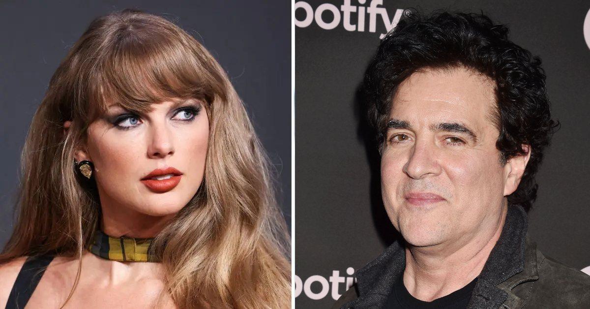 Composite photo of Taylor Swift and Scott Borchetta