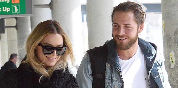 Margot Robbie with boyfriend Tom Ackerley arrive at JFK airport in NYC.