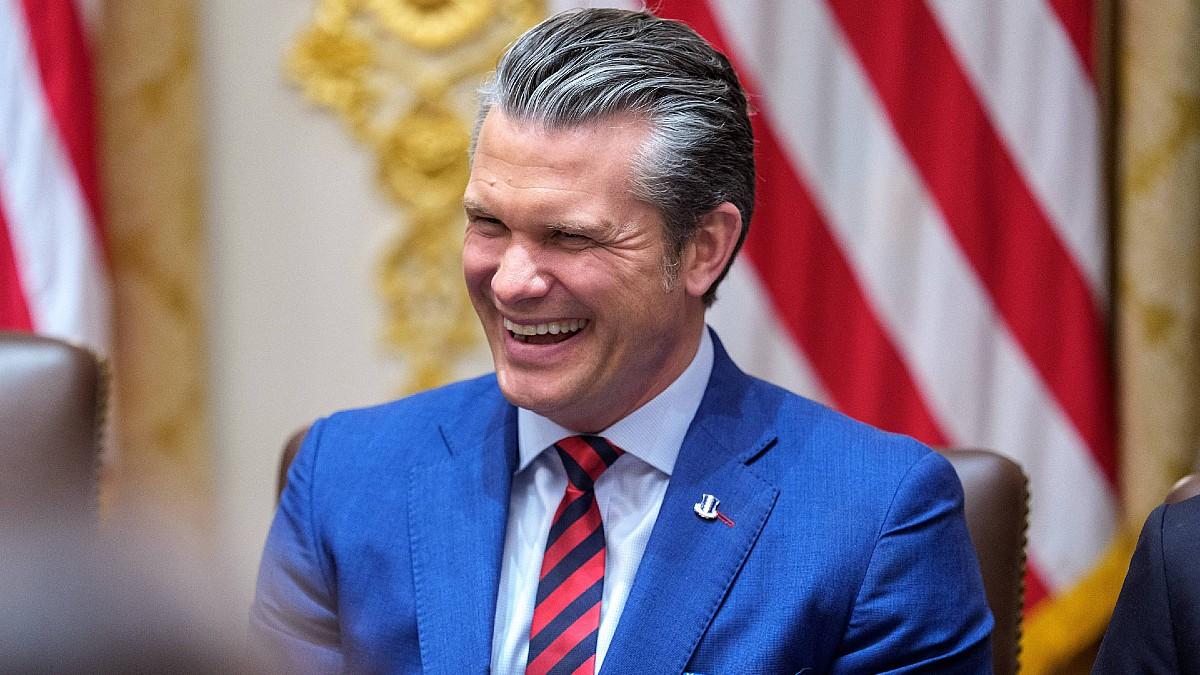 image of Pete Hegseth was roasted for spending $93 billion at the DOD. 