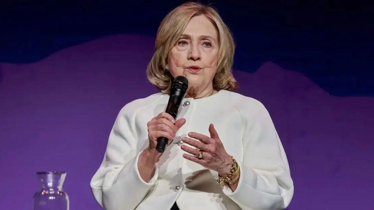 Photo of Hillary Clinton reportedly 'stormed out' of her deposition on Thursday, February 26.