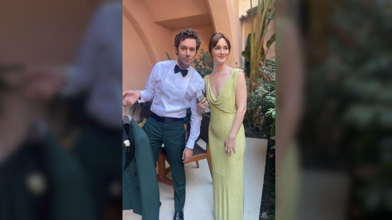 image of Leighton Meester's answer to a happy marriage is 'just liking each other.'