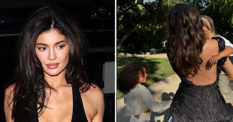 Composite photo of Kylie Jenner, Stormi Webster and Aire Webster.