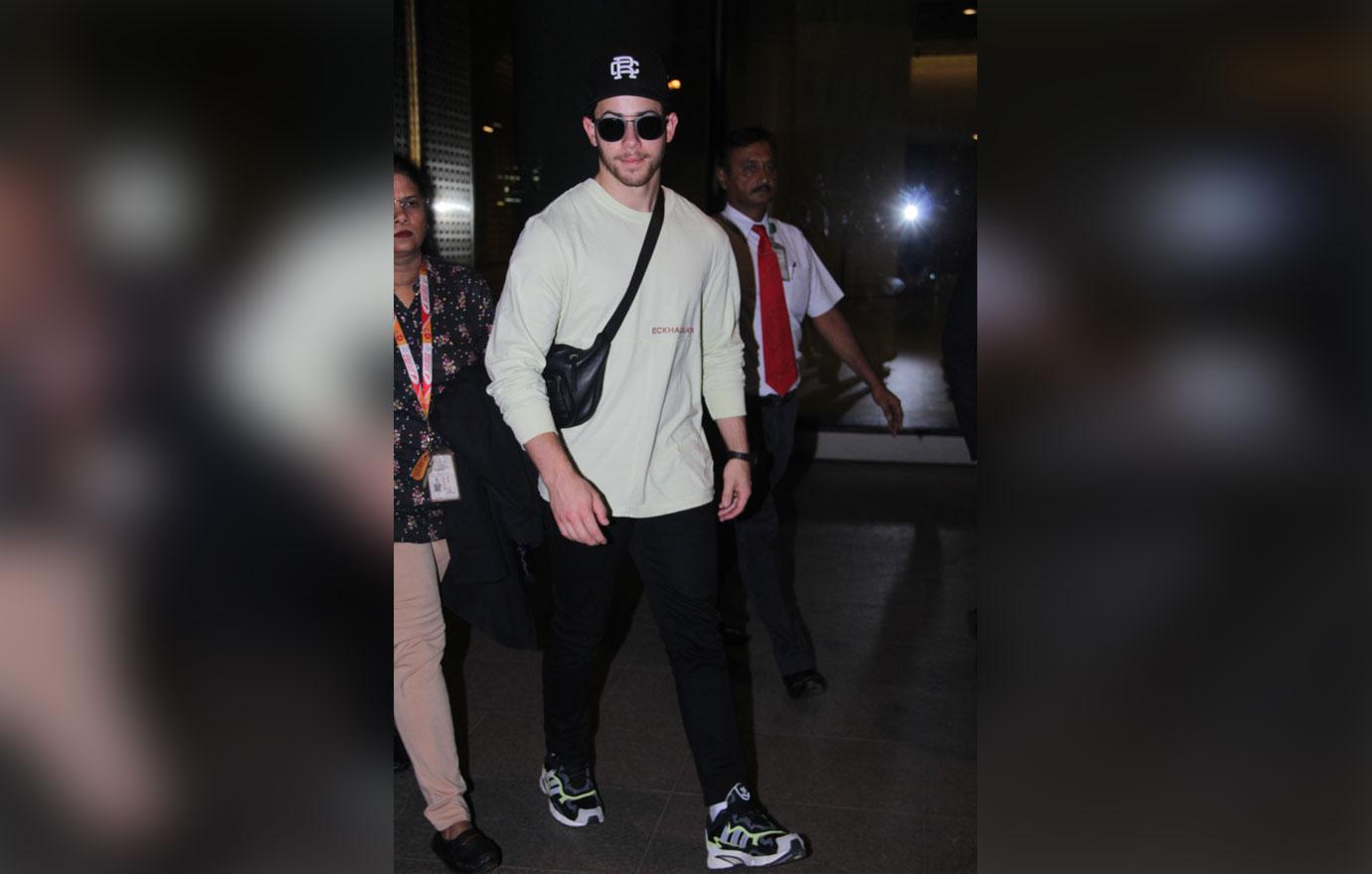 Nick Jonas seen arriving in Mumbai, India