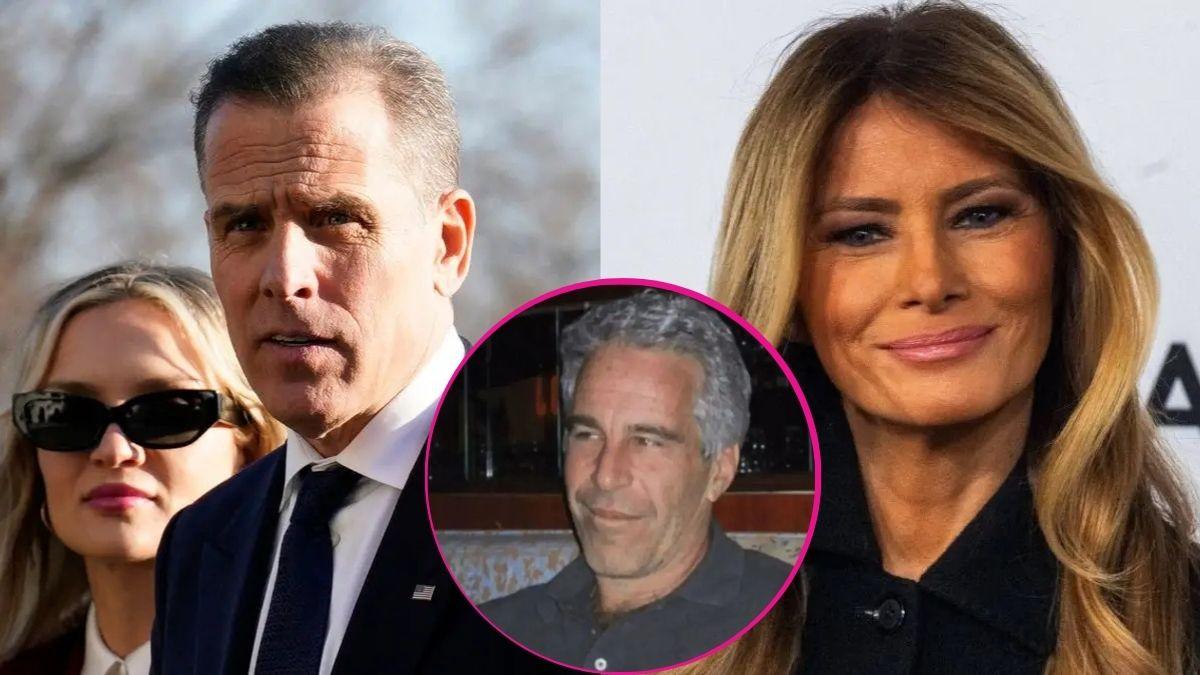 image of hunter melania and epstein
