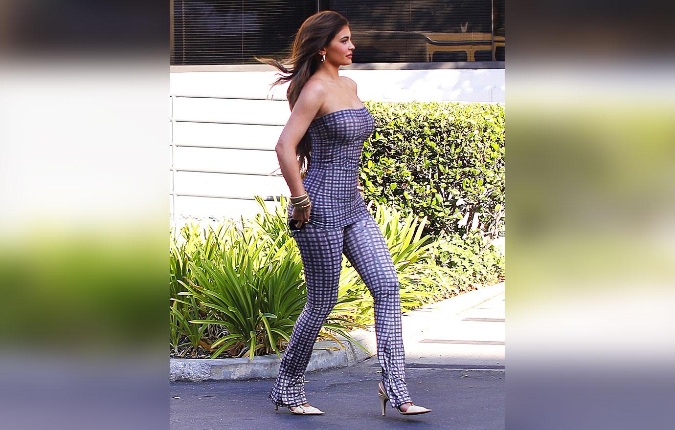 kendall vs kylie jenner charlotte knowles sheer check print fashion style wore it best jpg