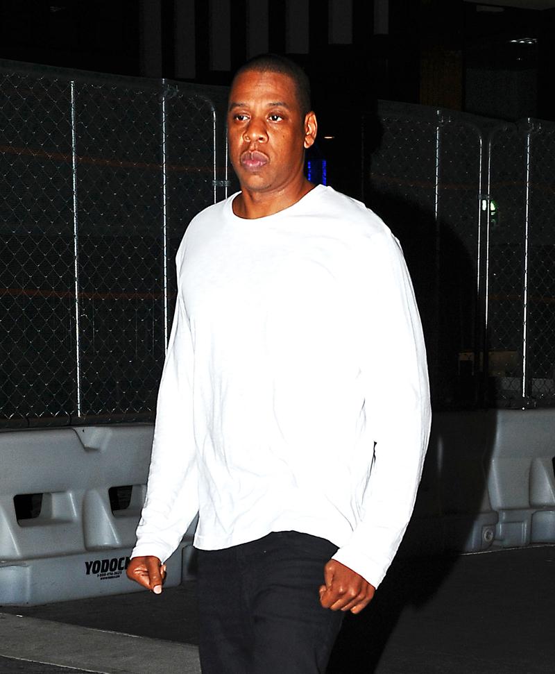 Jay Z seen leaving his office after a long day in NYC