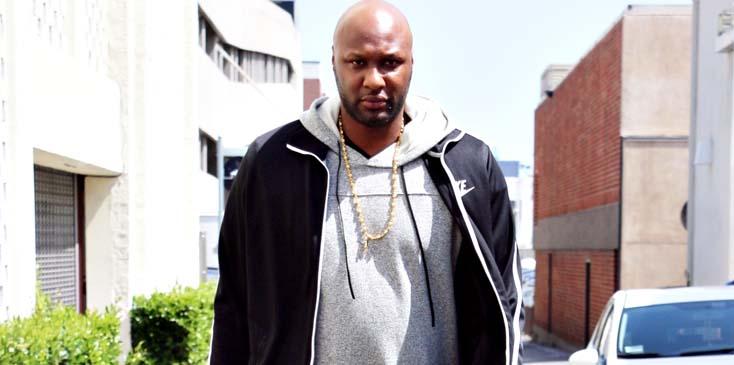 EXCLUSIVE: Lamar Odom seen walking with a friend in Beverly Hills