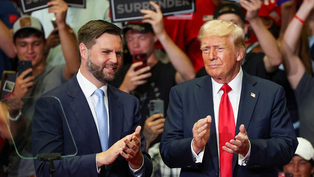 Image of J.D. Vance and Pete Hegseth both frequently share military-related fitness videos online.