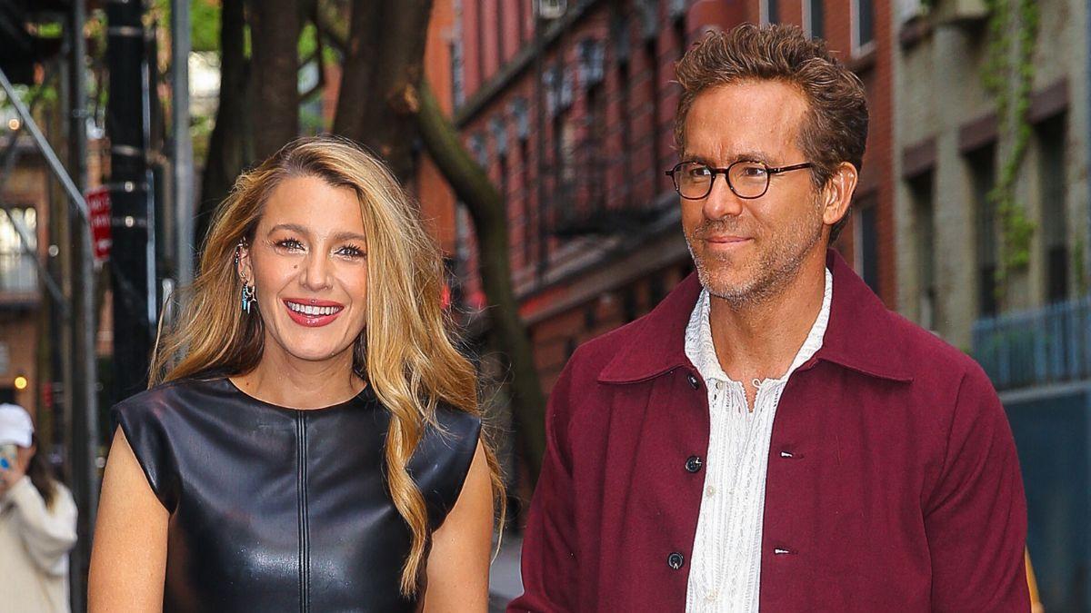 Image of Blake Lively playfully showed affection during their evening out.