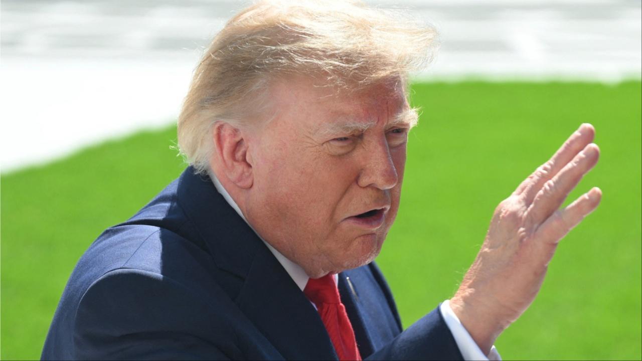 Trump at white house