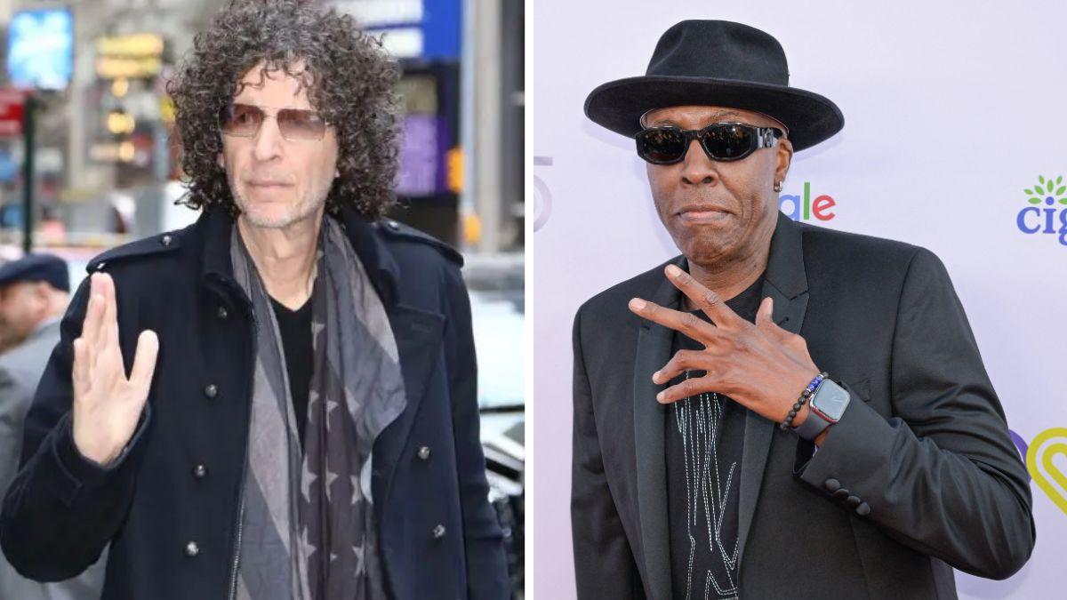 split photo of howard stern and arsenio hall