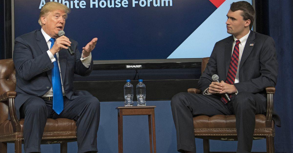 Photo of Donald Trump and Charlie Kirk