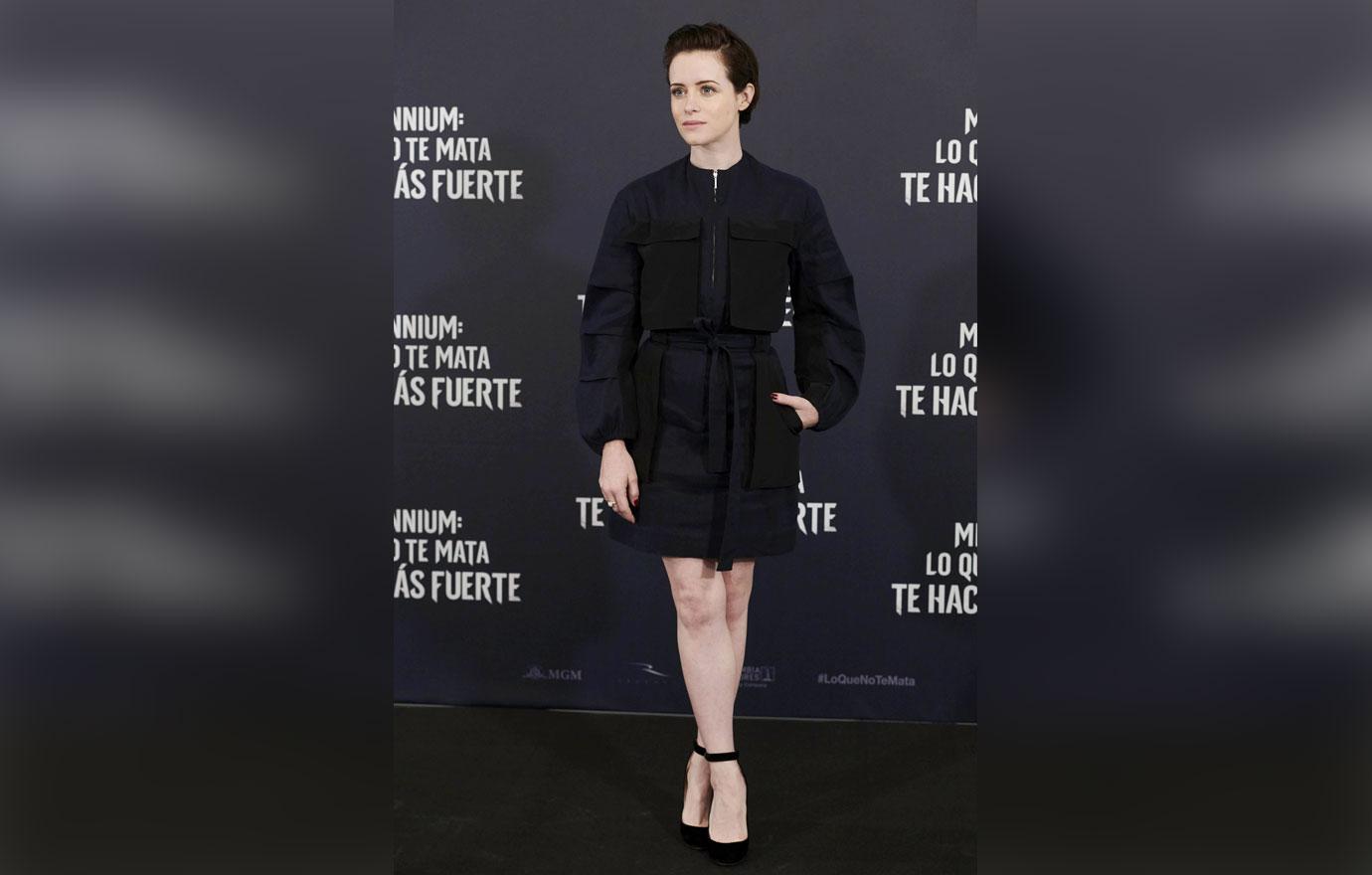 Claire foy black carpet