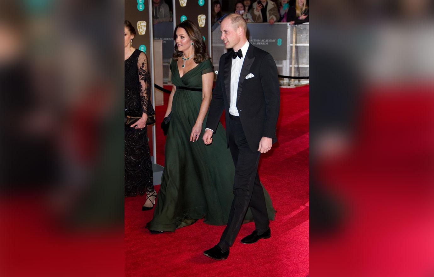 Catherine Duchess of Cambridge, and Prince William, Duke of Cambridge attend the BAFTAs