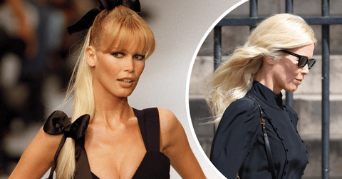 claudia schiffer makes rare appearance at dior executive funeral in parispng