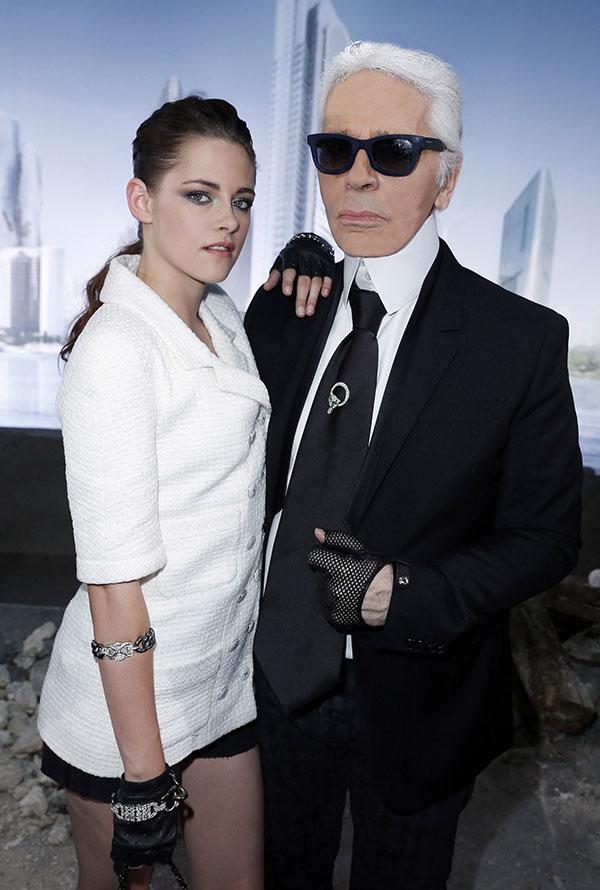 Chanel's new handbag: Kristen Stewart and Karl Lagerfeld rekindle