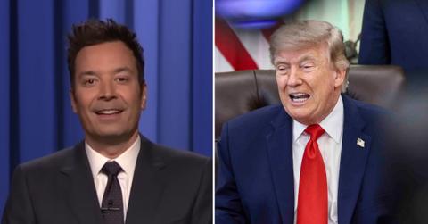 Photo of Jimmy Fallon and Donald Trump.