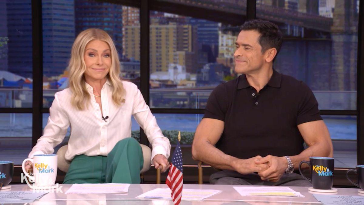 Image of 'I feel like it tastes a little bit like what I assume David Beckham…' Kelly Ripa teased.