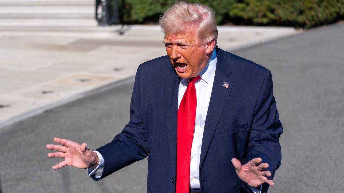 image of Donald Trump also made fun of Joe Biden in the rant. 