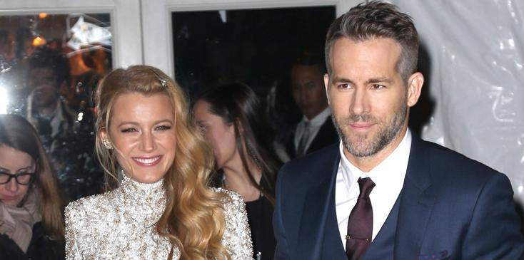 Blake Lively and Ryan Reynolds arrive at the 2016 amFar Gala in New York.