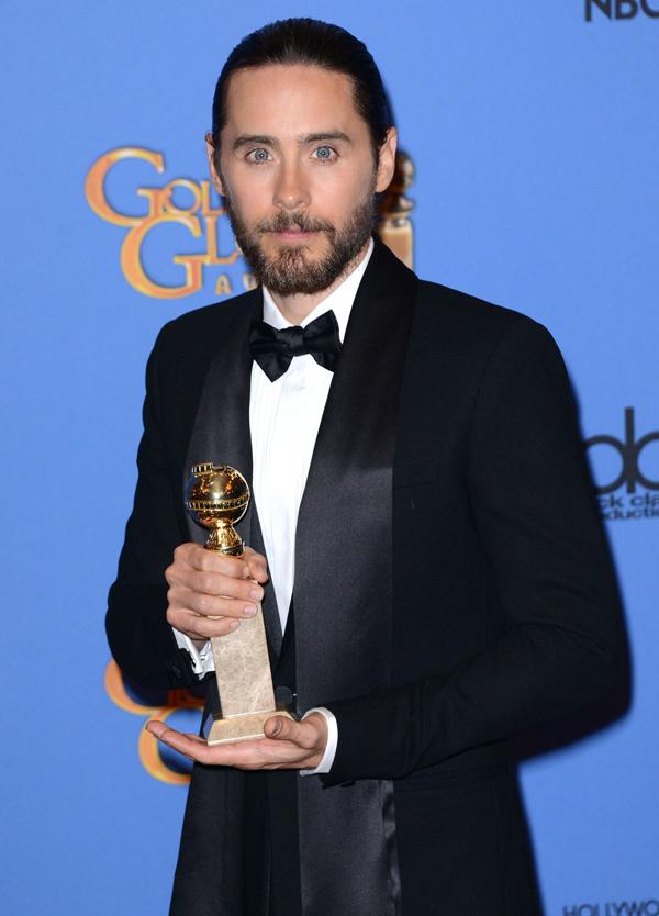 OK! Hottie of the Day Jared Leto With His Golden Globe