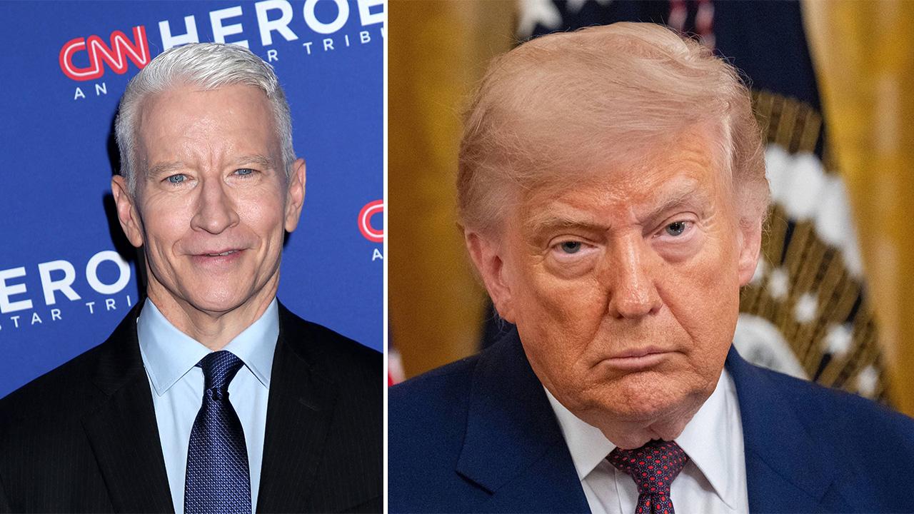 Image of Anderson Cooper cracked quips about Donald Trump's fixation with a a 'senatorial caboose.'