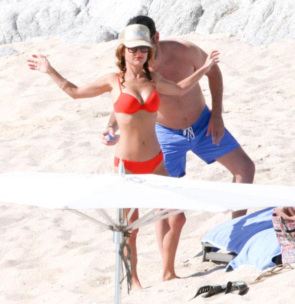 giada de laurentiis red bikini