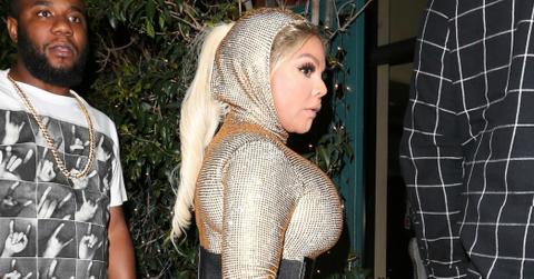 Lil Kim Boobs Butt Gold Jumpsuit Photos Long