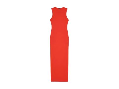 eva longoria orange maxi dress dinner style shop