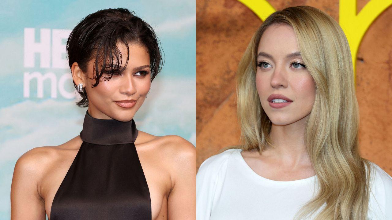 Split image of Zendaya and Sydney Sweeney.