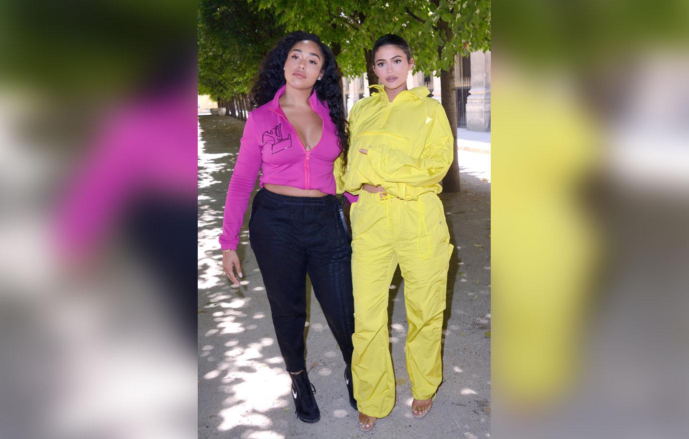 Jordyn Woods And Kylie Jenner Arriving At Louis Vuitton Menswear S/S 2019 During Paris Fashion Week