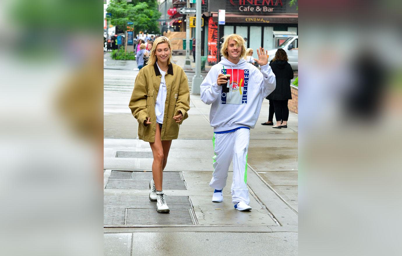 Hailey baldwin justin bieber all smiles together 2