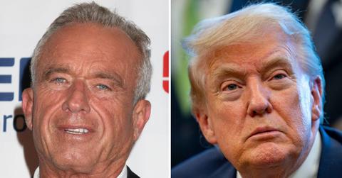 split photo of RFK Jr. & Donald Trump