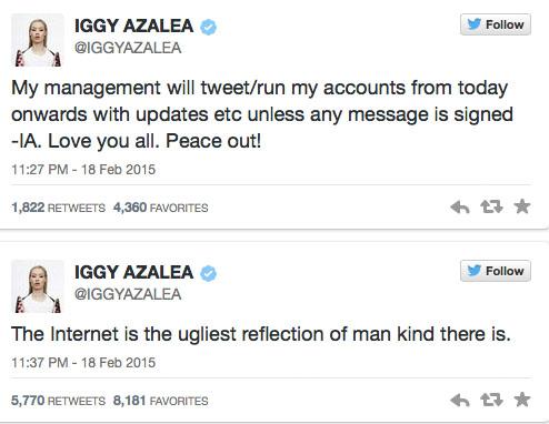 iggy azalea quits twitter