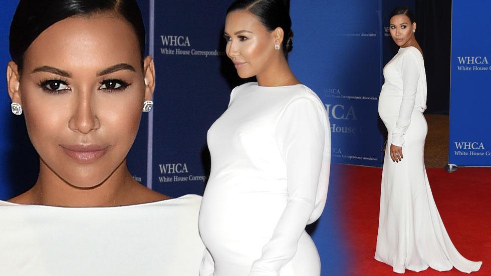 Naya rivera baby bump white house correspondence dinner