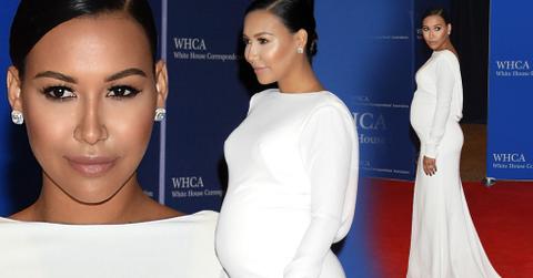 Naya rivera baby bump white house correspondence dinner
