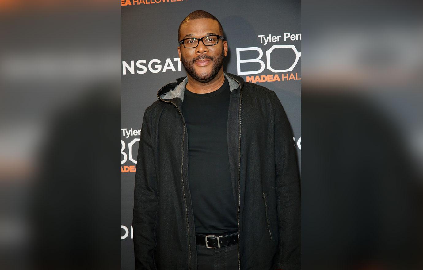 Tyler Perry hits the red carpet to promote his new movie &#8220;Boo! A Madea Halloween&#8221;