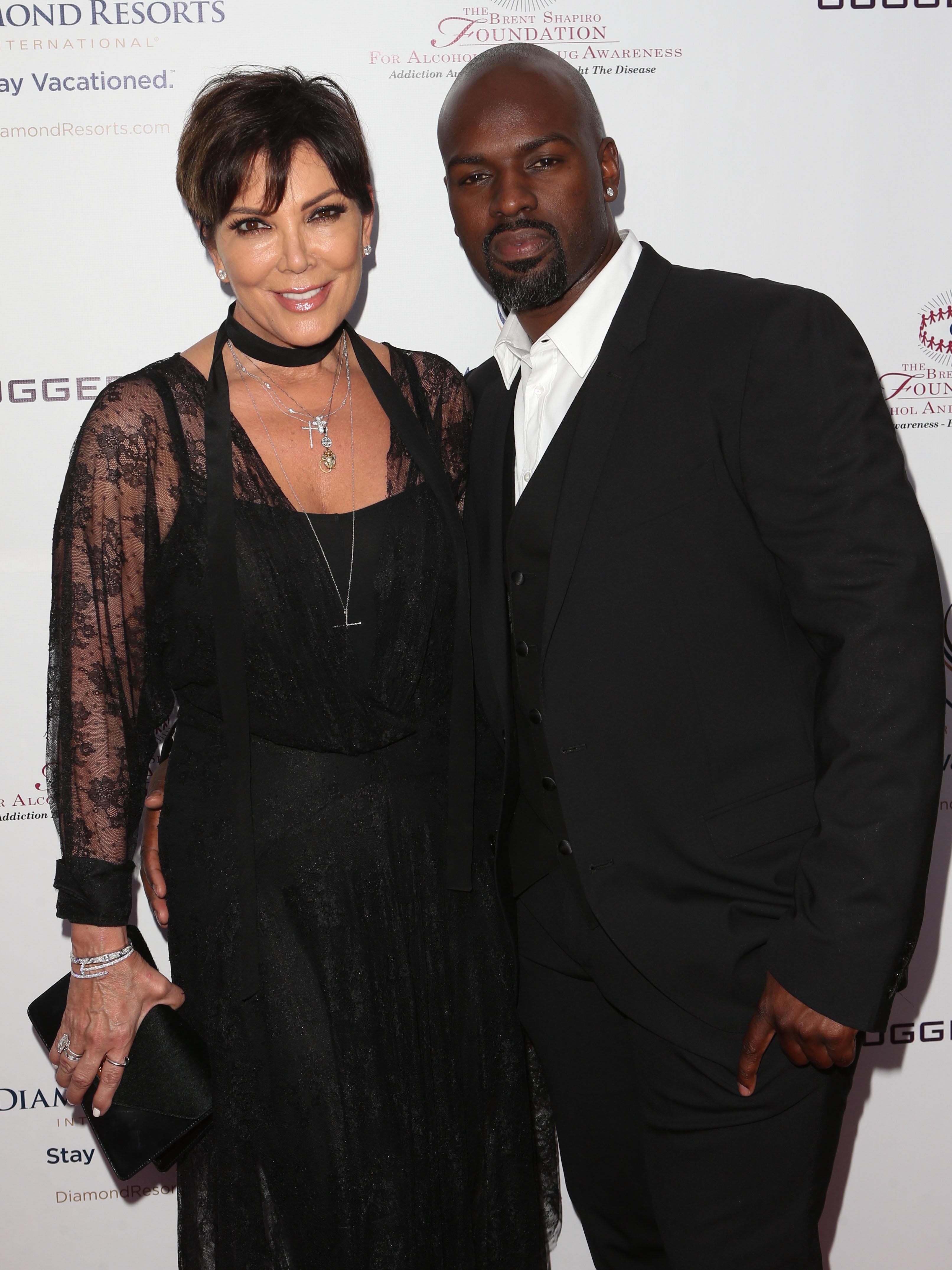 Kris Jenner and boyfriend Corey Gamble arrive at the 10th Annual Brent Shapiro Foundation&#8217;s Summer Spectacular