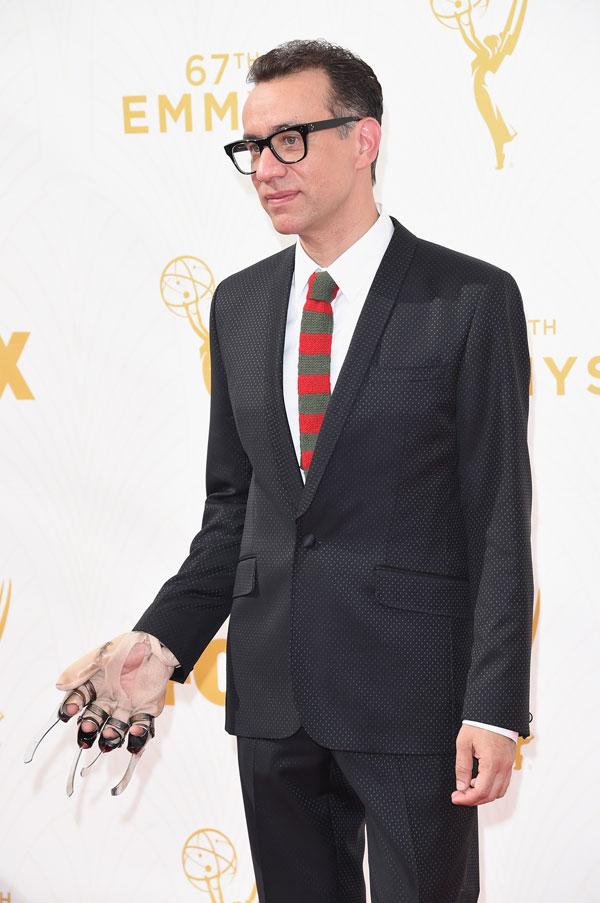 Fred armisen 2015 emmys red carpet 03