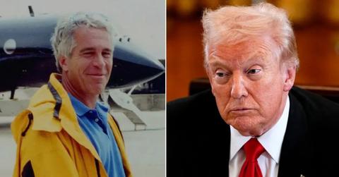 photo of jeffrey epstein and donald trump