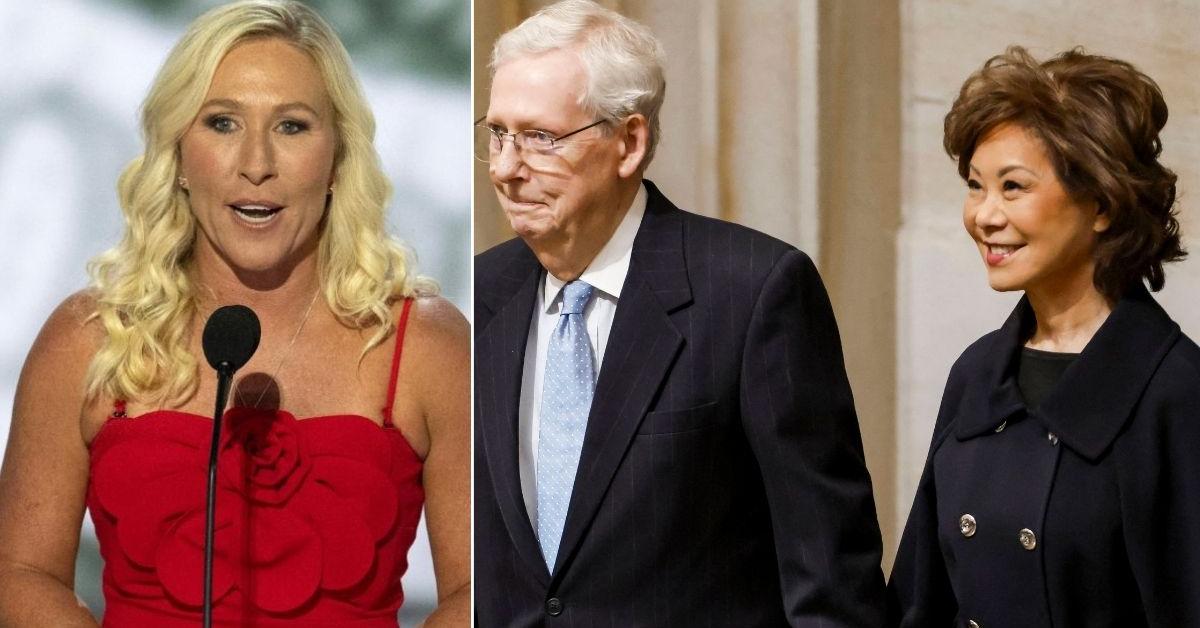 Marjorie Taylor Greene Brands Mitch McConnell a 'Vegetable' and Accuses His Wife of Being a 'Communist Spy' as Health Concerns Mount