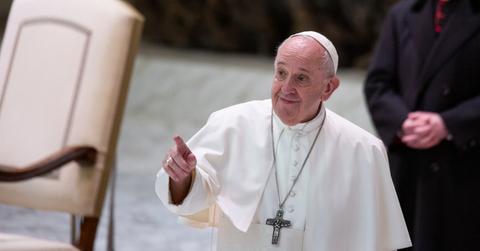 Pope Francis leads his traditional Wednesday General Audience in the Paul VI Audience Hall in Vatican City.