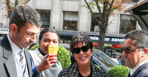 Kris Jenner spotted at George V hotel in Paris