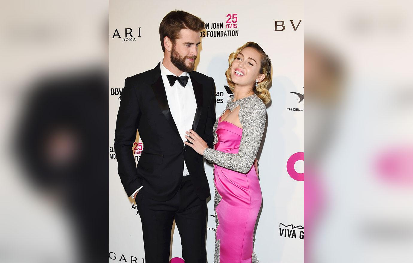 Miley And Liam Hemsworth Red Carpet