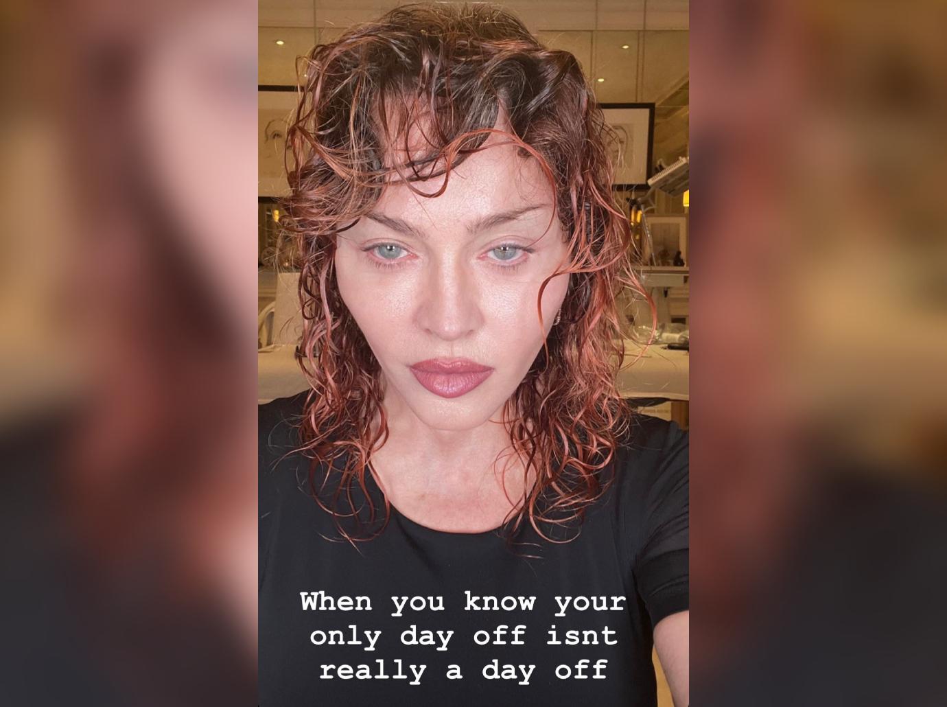 Madonna Enjoys 'Day Off' One Month Before Tour Begins Photo