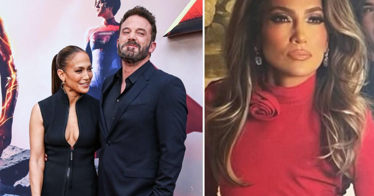 Jennifer Lopez Wore Red Gown For Her & Ben Affleck's Party: Photos